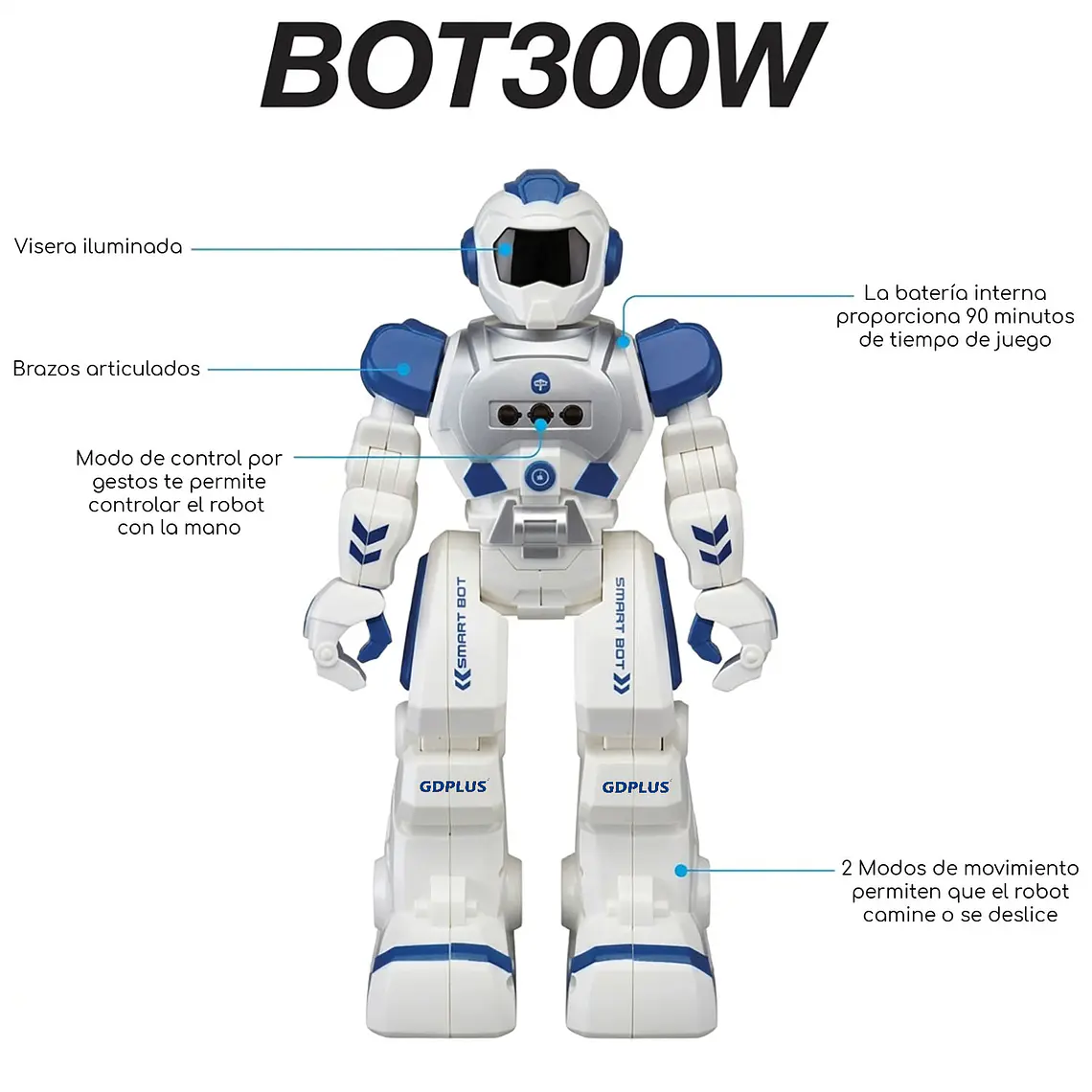 Robot Inteligente Para Niños Smart Control Remoto/gestos 3