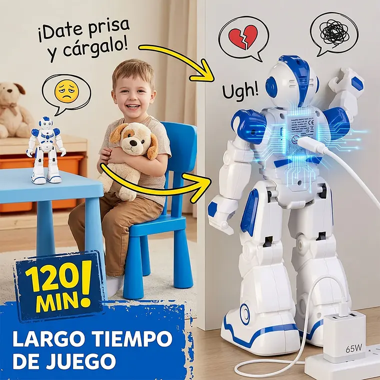 Robot Inteligente Para Niños Smart Control Remoto/gestos 5