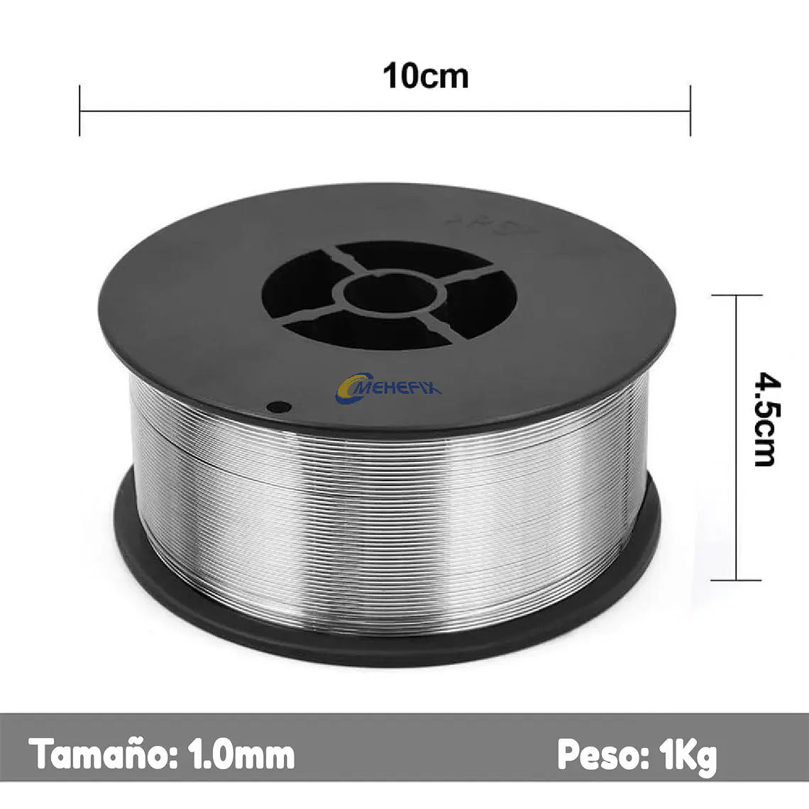 Alambre Para Soldadura Mig Flux E71t-gs 1.0mm 1kg Sin Gas 4