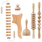 Kit 6pcs Rodillo Para Masaje Maderoterapia Maderos De Masaje - Miniatura 1