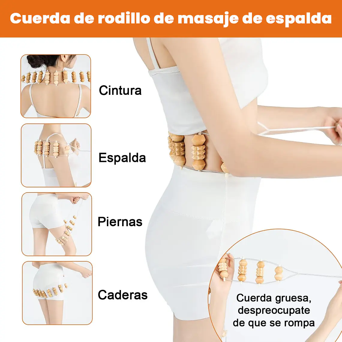 Kit 6pcs Rodillo Para Masaje Maderoterapia Maderos De Masaje 3