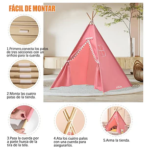 Carpa Tipi Infantil Casa De Juegos De Niños Decoracion