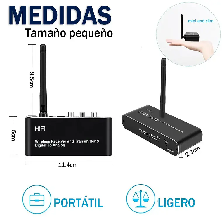 Receptor Transmisor Bluetooth Y Conversor Digital A Analogo 6