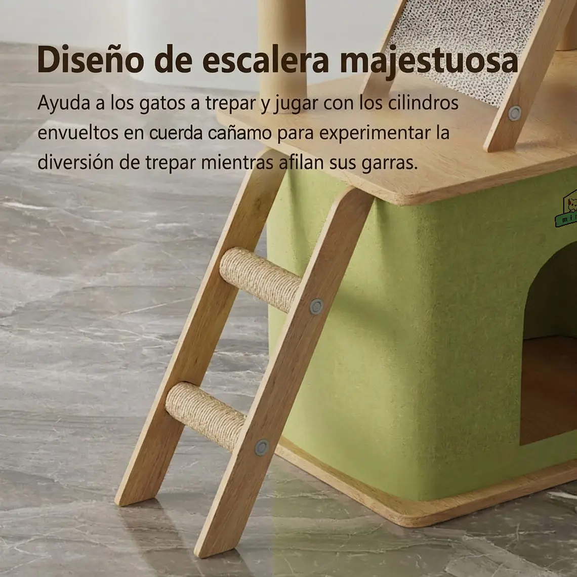 Torre Rascador Casa Torre Animales Para Gatos 140cm 2