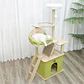 Torre Rascador Casa Torre Animales Para Gatos 140cm - Miniatura 5