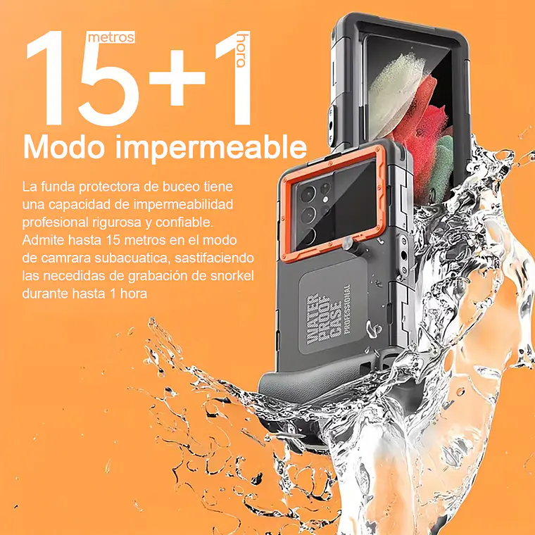 Carcasa Celular Impermeable Sumergible De Buceo De 15 Mts 6