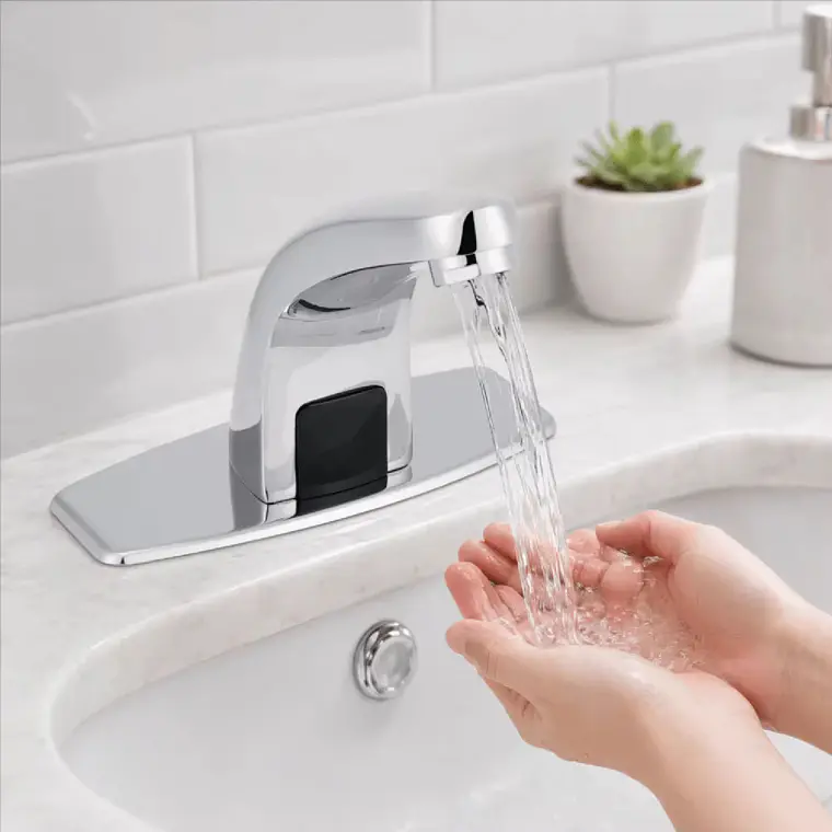 Llave Lavamanos Moderno Sensor Infrarrojo 4