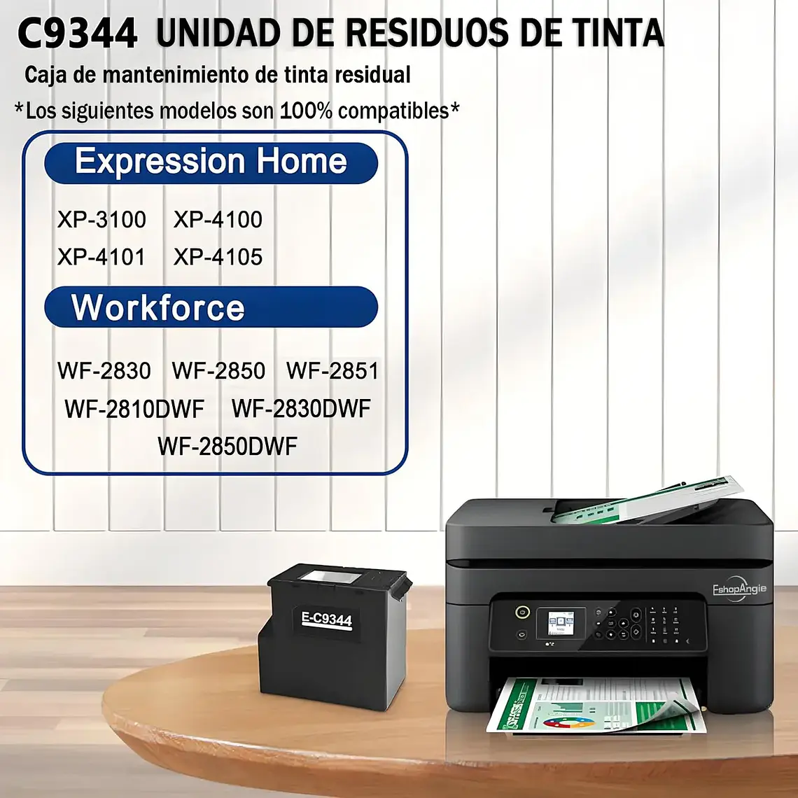 Caja De Mantenimiento Tanque C9344 Para Impresoras Deposito 4
