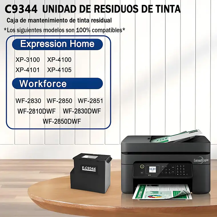 Caja De Mantenimiento Tanque C9344 Para Impresoras Deposito 4