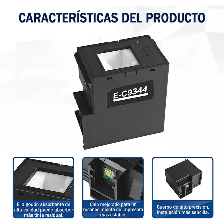 Caja De Mantenimiento Tanque C9344 Para Impresoras Deposito 5