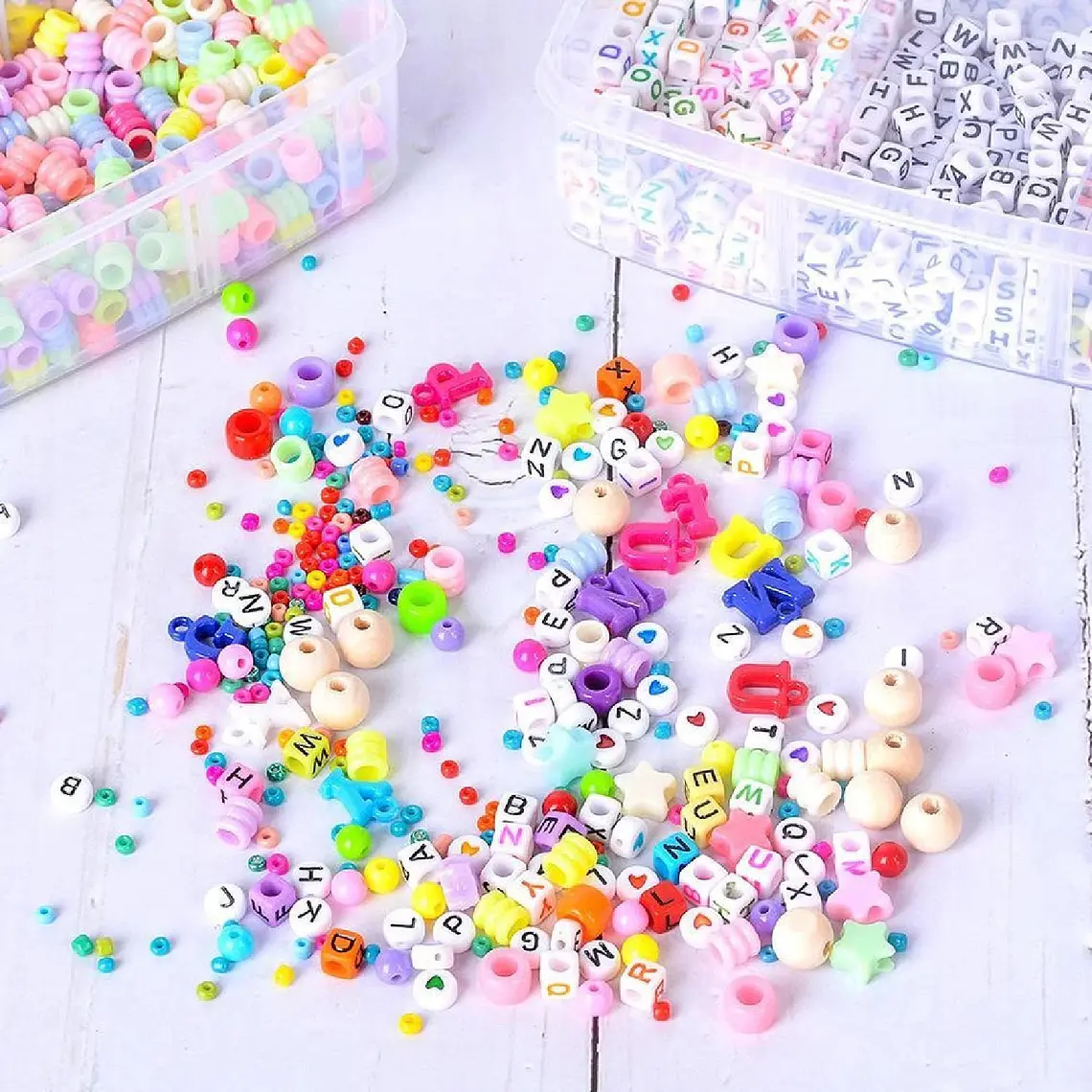 Kit De Accesorios Para Hacer Pulseras Y Alhajas 4655pcs 3