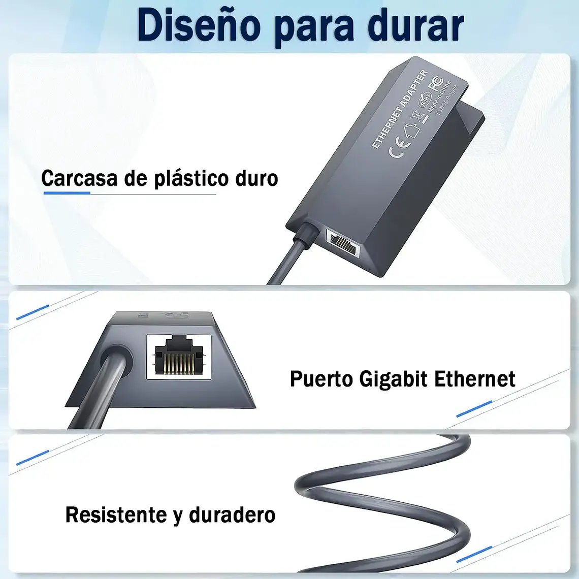 Adaptador Cable Ethernet Rj45 A Tipo C Starlink Gen2/v2 6