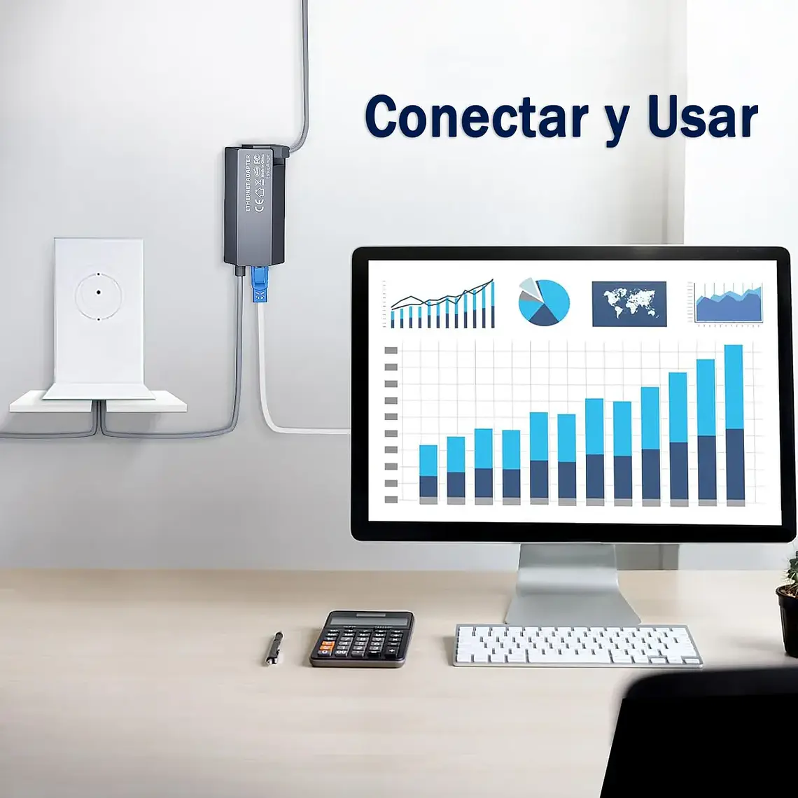 Adaptador Cable Ethernet Rj45 A Tipo C Starlink Gen2/v2 7