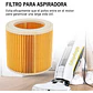 Filtro Para Aspiradora Hepa Portátil Cilindrico Plisado - Miniatura 2