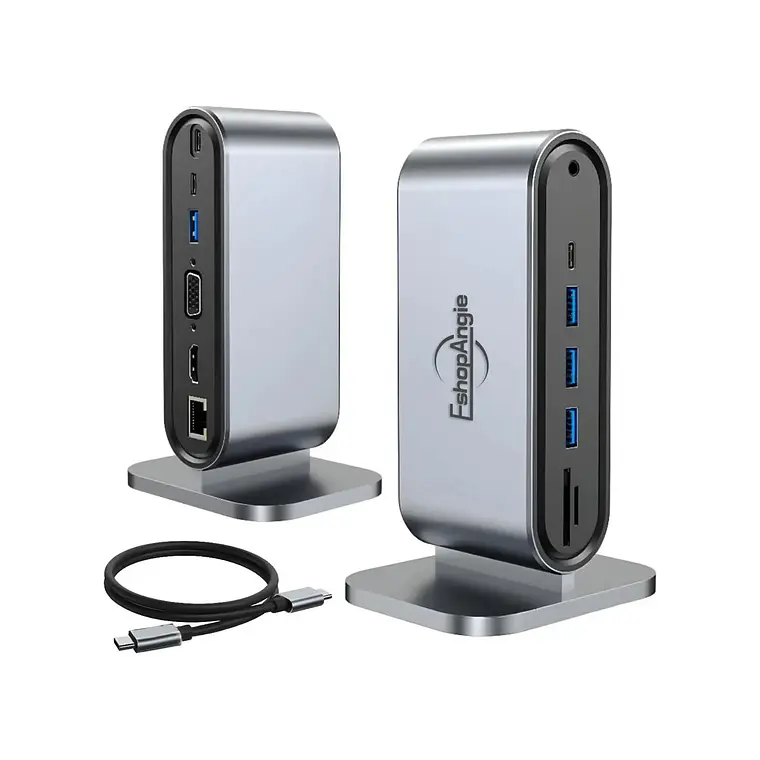 Adaptador Hub 4k Multipuerto 12 En 1 Usb-c Hdmi Vga Sd/tf 1