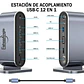 Adaptador Hub 4k Multipuerto 12 En 1 Usb-c Hdmi Vga Sd/tf - Miniatura 2