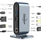 Adaptador Hub 4k Multipuerto 12 En 1 Usb-c Hdmi Vga Sd/tf - Miniatura 3
