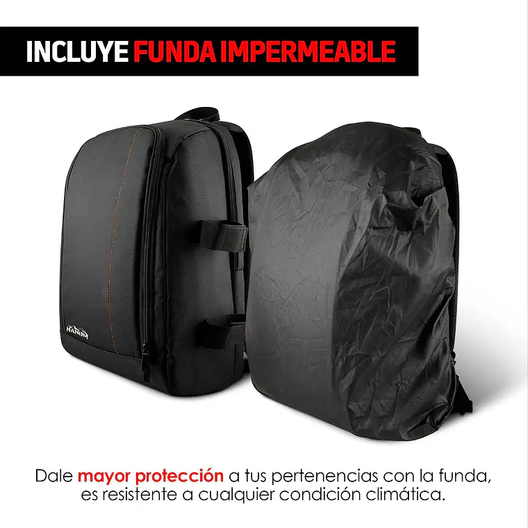Mochila Fotografica Para Cámara Fotográfica Y Notebook 7