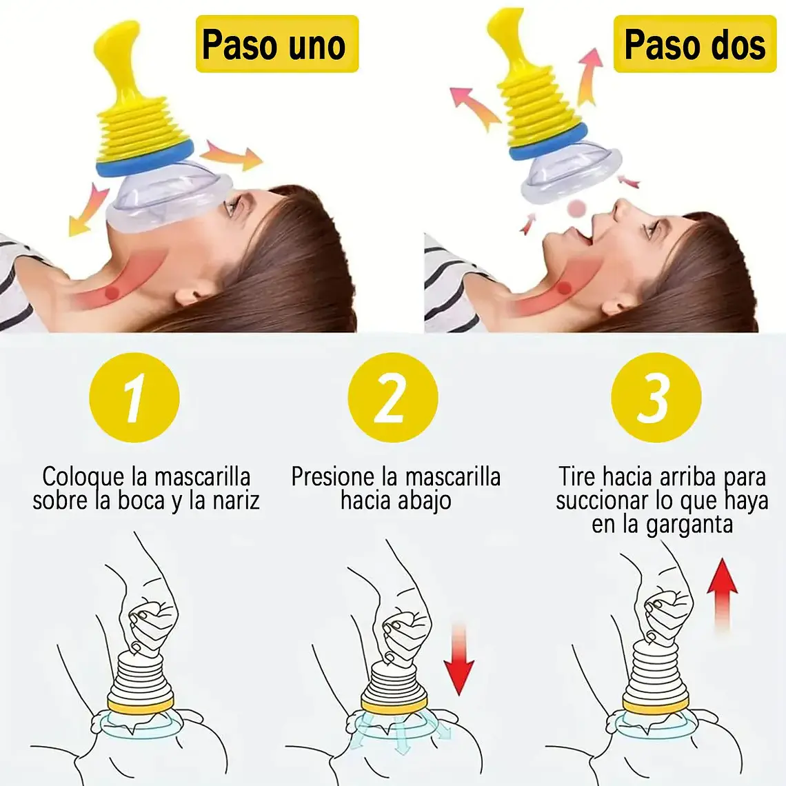 Dispositivo Emergencia Antiasfixia Atragantamiento Rescate 4