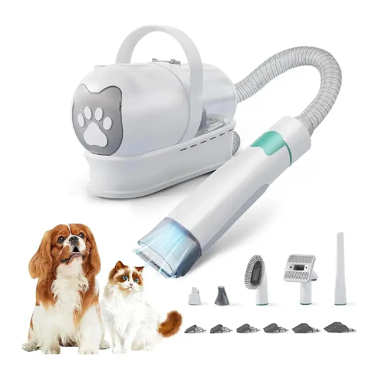 Kit Cortapelo Aspiradora Perros Gatos Aseo Mascotas 2 En 1 1