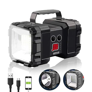Linterna Recargable Doble Cabeza Led Multiuso Emergencia