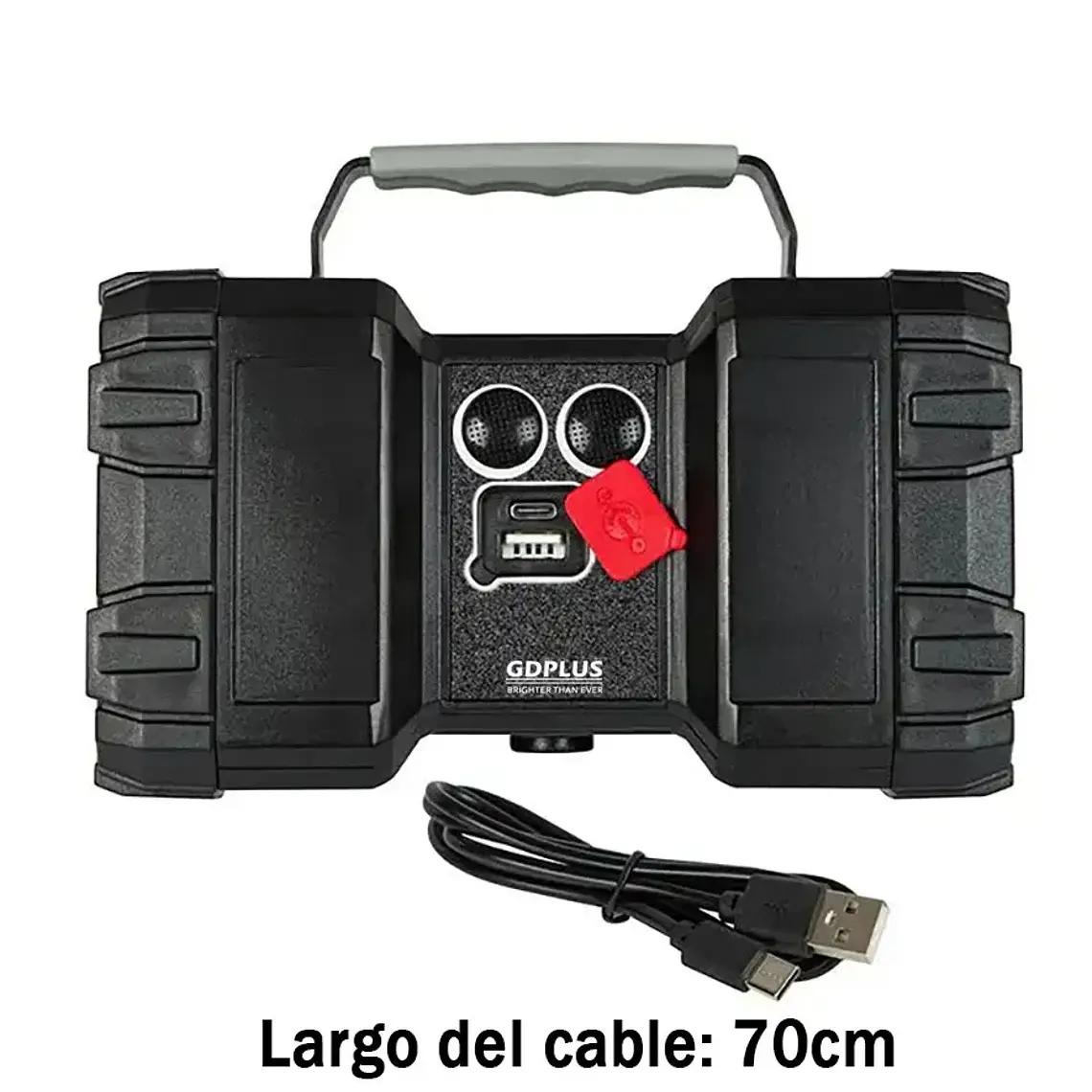 Linterna Recargable Doble Cabeza Led Multiuso Emergencia 2
