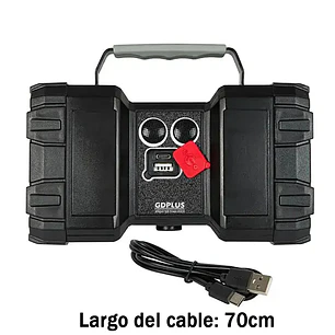 Linterna Recargable Doble Cabeza Led Multiuso Emergencia
