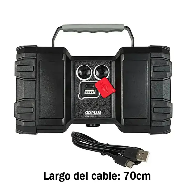 Linterna Recargable Doble Cabeza Led Multiuso Emergencia 2