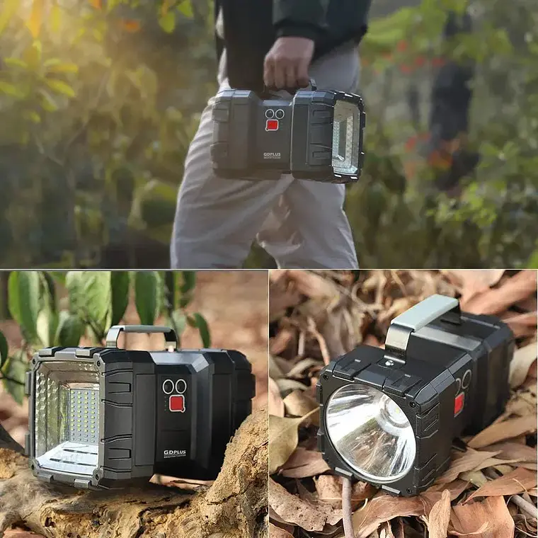 Linterna Recargable Doble Cabeza Led Multiuso Emergencia 8