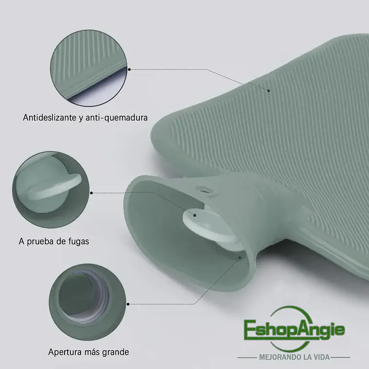 Guatero Bolsa De Agua Caliente Con Funda Tejida Guatero 3