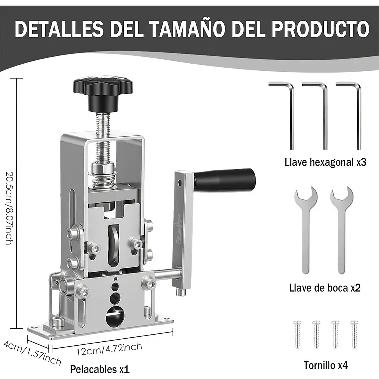 Pelacables Manual Y Para Taladro Maquina Pelador De Cables 7