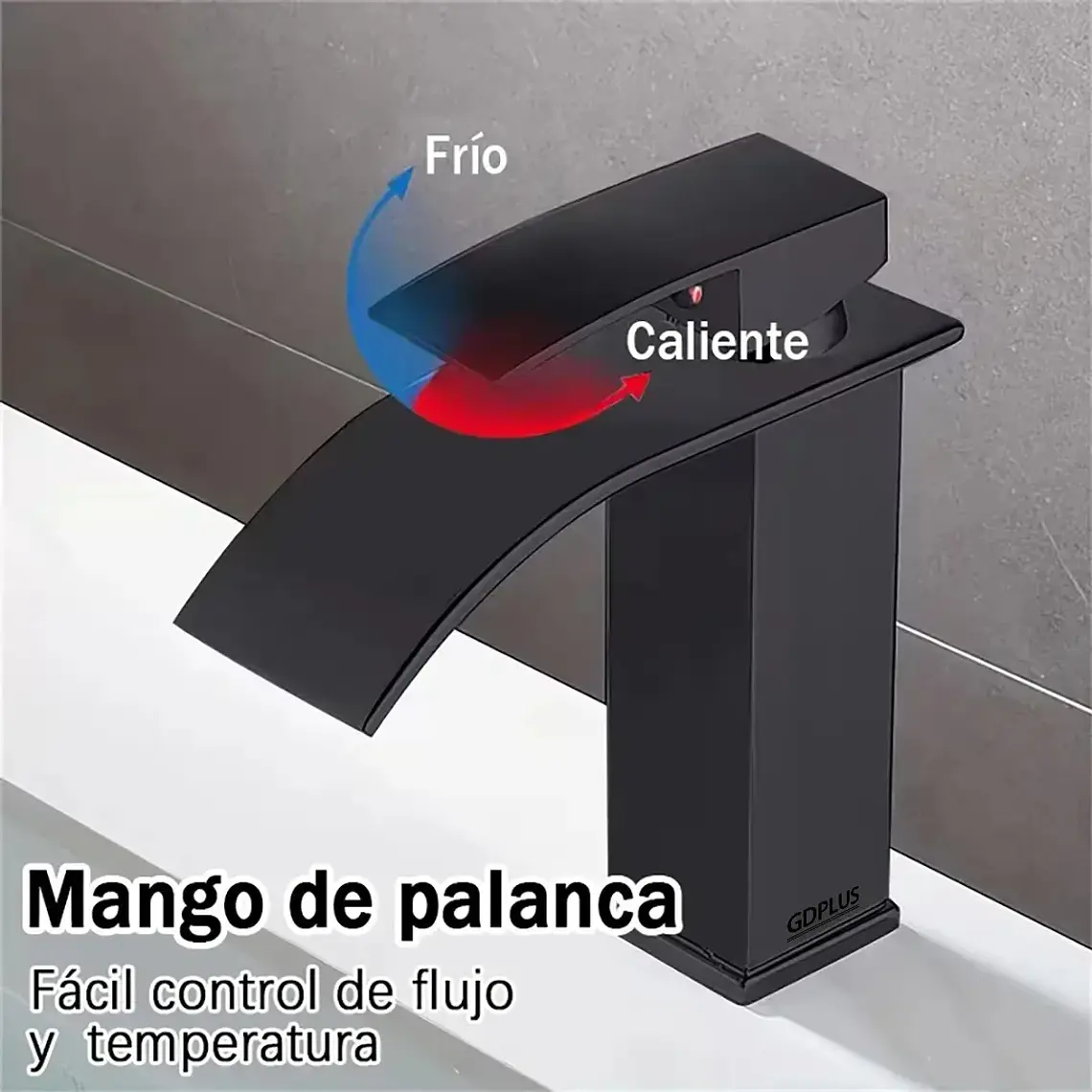 Llave Monomando Lavamanos Grifería Baño Cascada Mezclador 3
