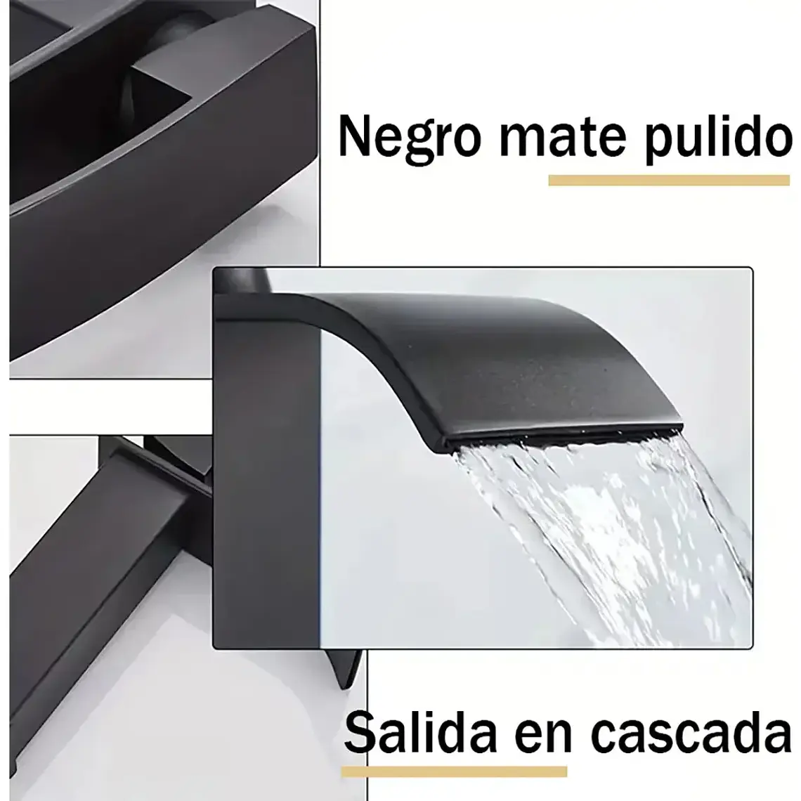 Llave Monomando Lavamanos Grifería Baño Cascada Mezclador 4