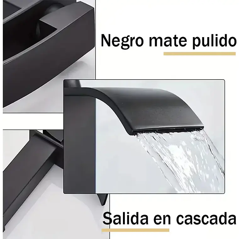 Llave Monomando Lavamanos Grifería Baño Cascada Mezclador 4