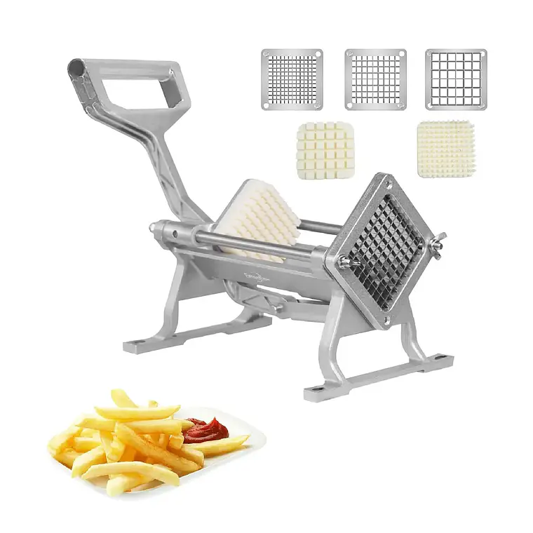 Cortadora De Papas Manual Picadora De Bastones 3 Cuchillas 1
