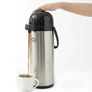 Termo Dispensador Acero 1.9lts Sifón Agua Caliente Cafe Te
