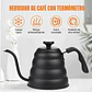 Tetera Cuello De Cisne Con Termómetro Cafe Te Hervidor 1.2L - Miniatura 4