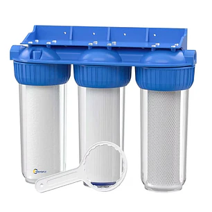 Filtro De Agua 3 Etapas Purificador 10 Pulgadas 5 Micras