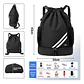 Mochila Deportiva Impermeable De Baloncesto Bolso Con Cordon - Miniatura 8