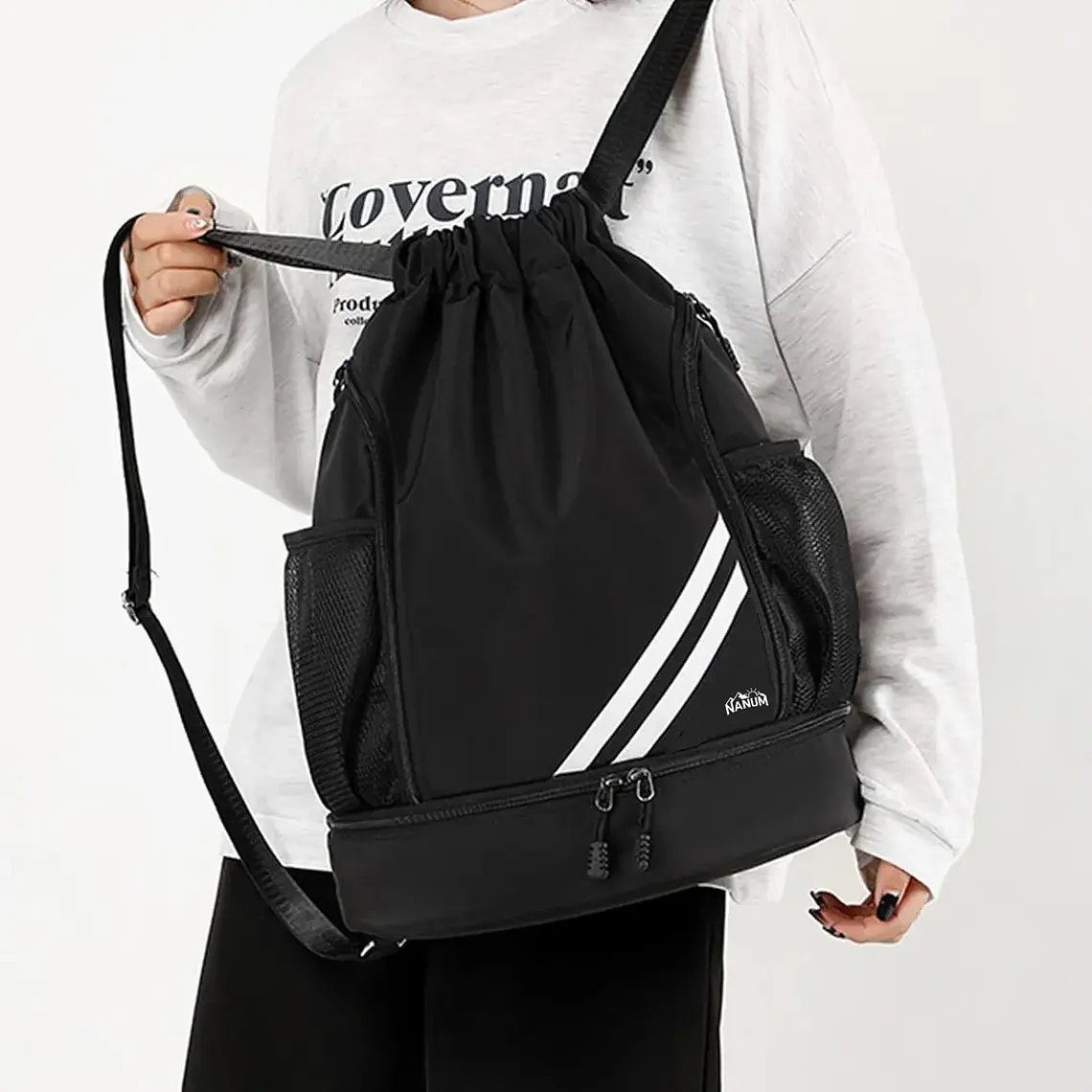 Mochila Deportiva Impermeable De Baloncesto Bolso Con Cordon 7