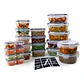 Set 24 Recipientes Contenedores Herméticos Taper De Alimento - Miniatura 1