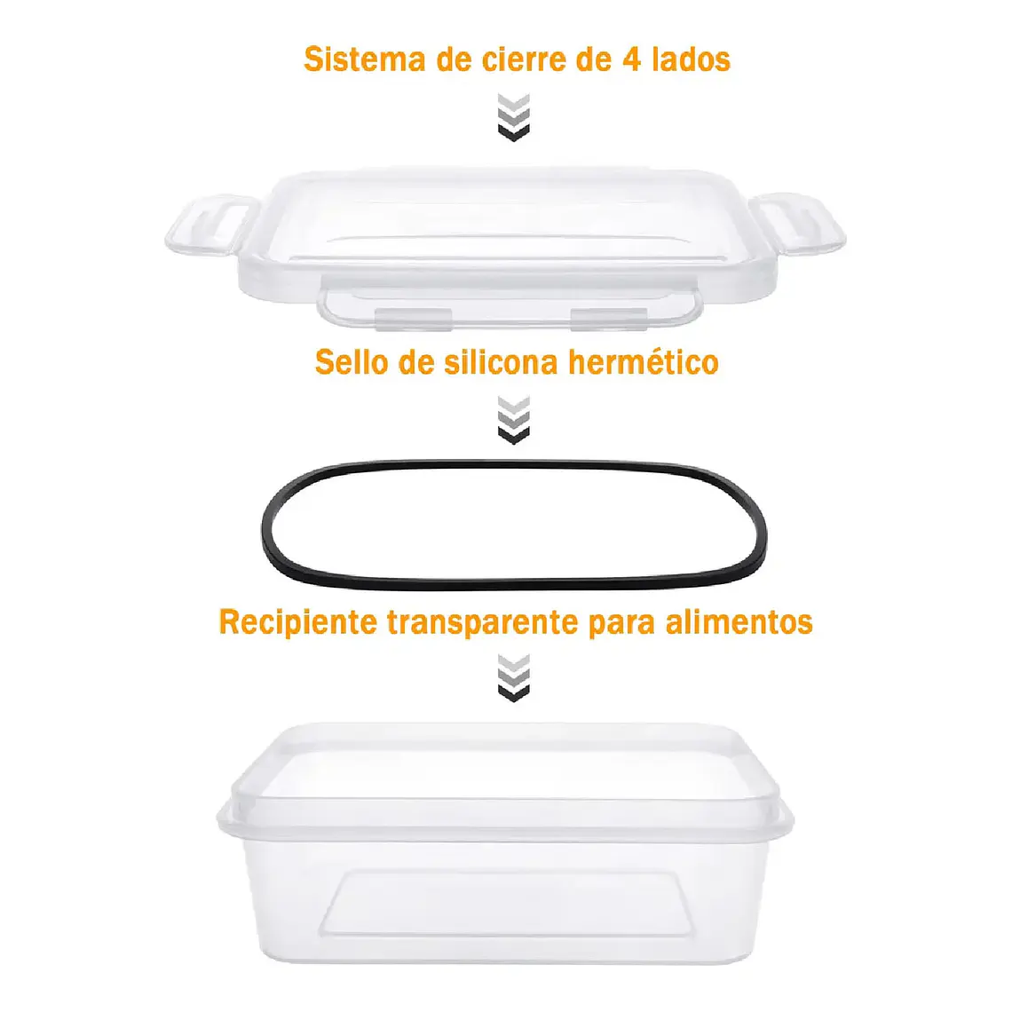 Set 24 Recipientes Contenedores Herméticos Taper De Alimento 3