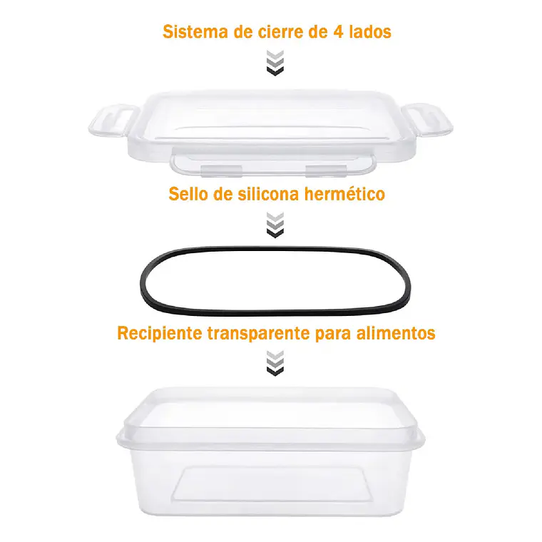 Set 24 Recipientes Contenedores Herméticos Taper De Alimento 3