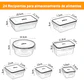 Set 24 Recipientes Contenedores Herméticos Taper De Alimento - Miniatura 6