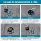 Almohada Cuña Elevación De Piernas Cojín Inflable Relajante - Miniatura 5