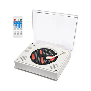 Reproductor De Disco Bluetooth Usb Portátil Retro