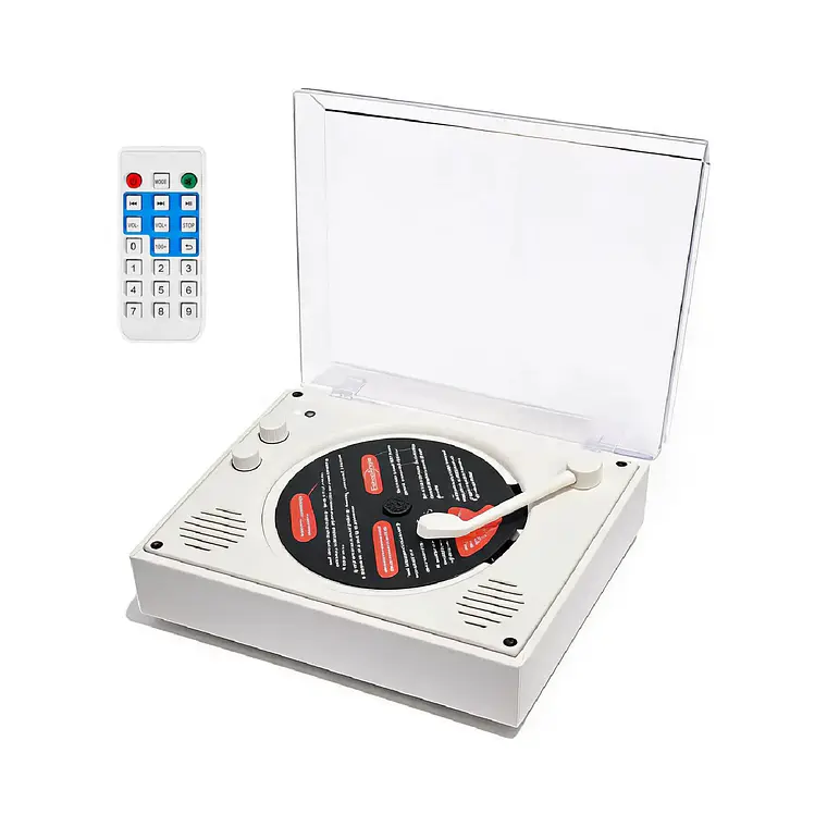Reproductor De Disco Bluetooth Usb Portátil Retro 1