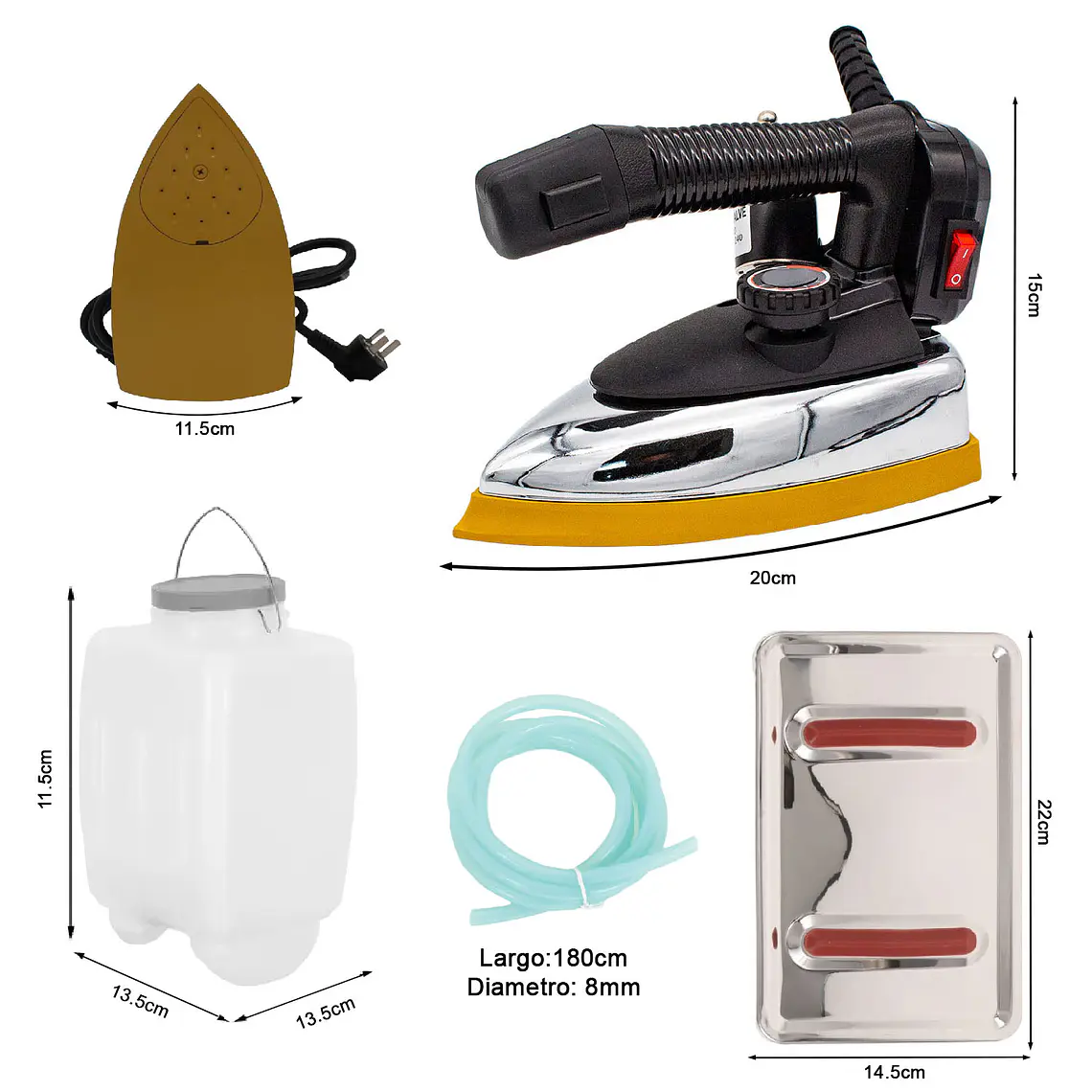 Kit De Plancha De Vapor Industrial Colgante 1300w 5