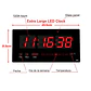 Reloj Digital Pared Luz Led Hora Fecha Temperatura - Miniatura 4