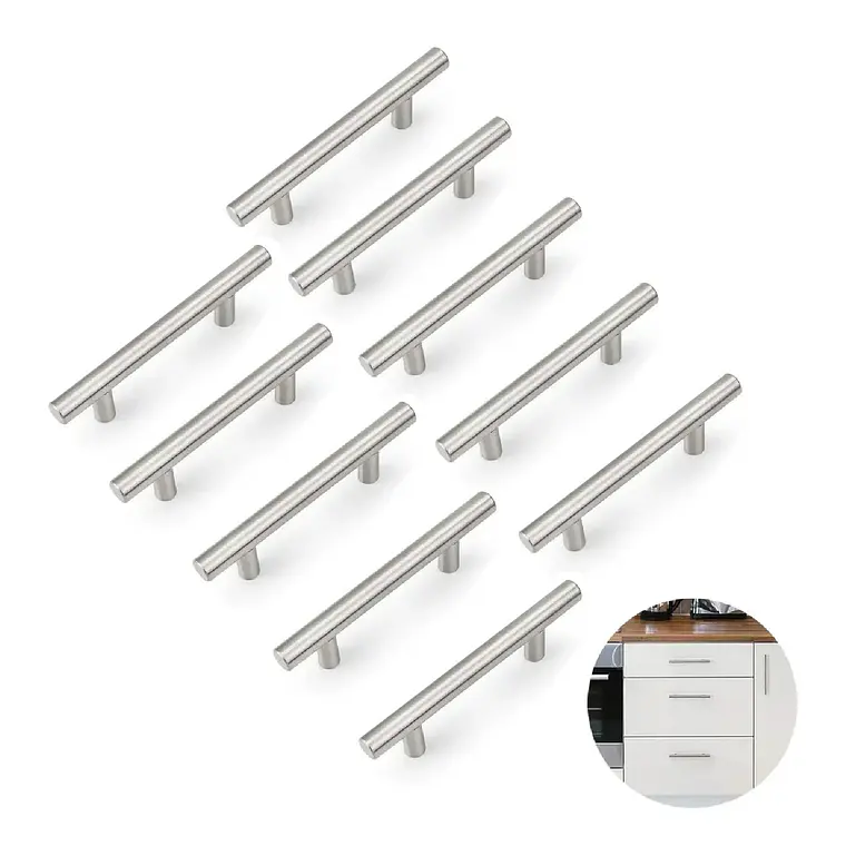 X10 Manillas Tiradores Acero Inoxidable 15cm Puertas Cajones 1